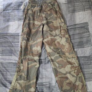 Boys Camo Track Pants Size 8 M Polyester